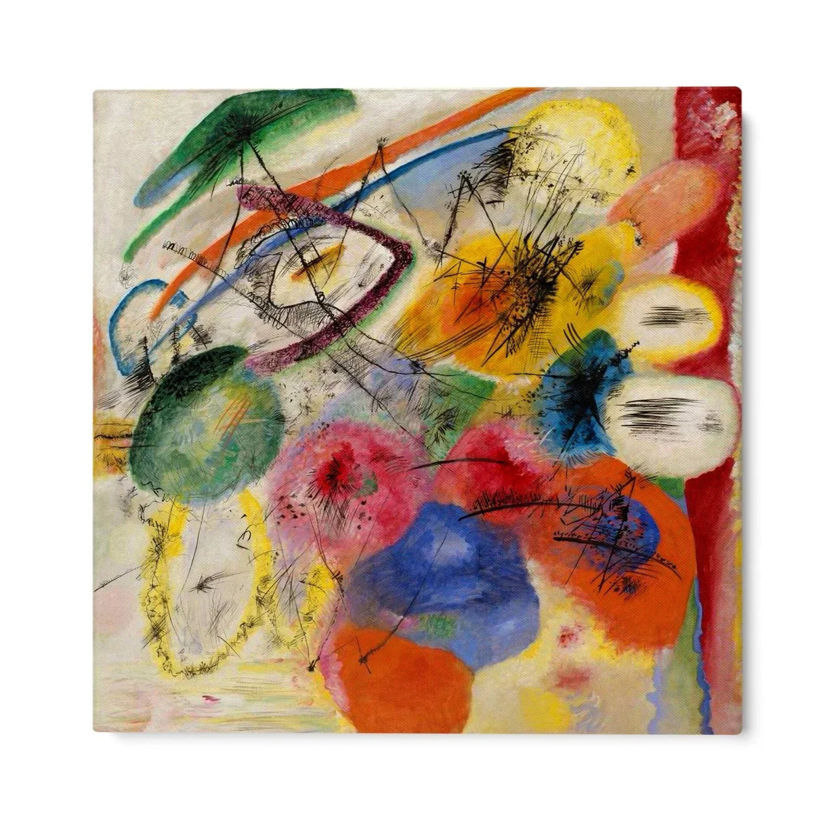 Quadro Stampa su Tela Tratti Neri, Wassily Kandinsky - CupidoDesign