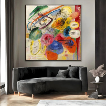 Quadro Stampa su Tela Tratti Neri, Wassily Kandinsky - CupidoDesign