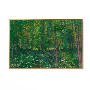 Quadro Stampa su Tela Trees and Undergrowth, Vincent Van Gogh - CupidoDesign