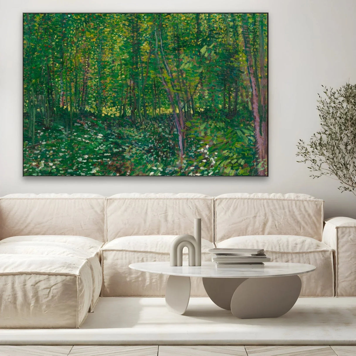Quadro Stampa su Tela Trees and Undergrowth, Vincent Van Gogh - CupidoDesign