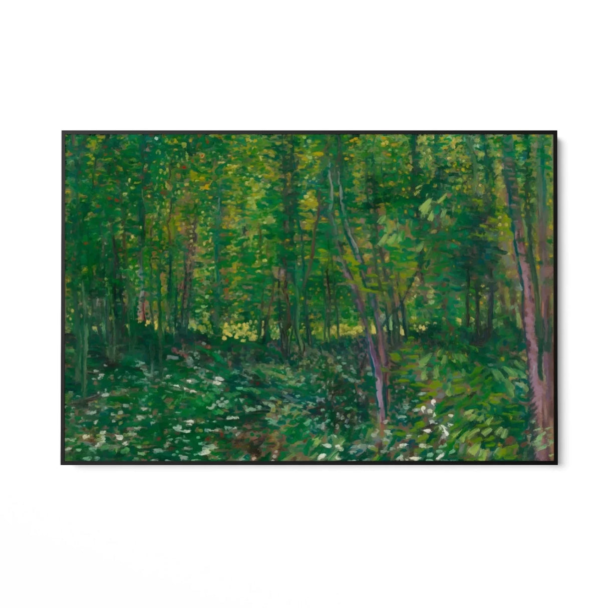 Quadro Stampa su Tela Trees and Undergrowth, Vincent Van Gogh - CupidoDesign