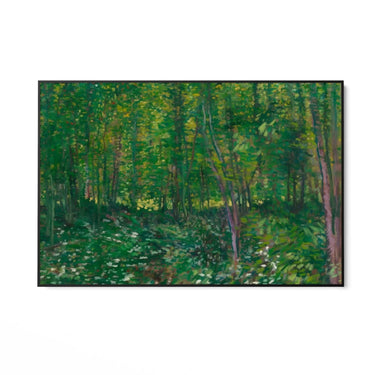 Quadro Stampa su Tela Trees and Undergrowth, Vincent Van Gogh - CupidoDesign