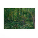 Quadro Stampa su Tela Trees and Undergrowth, Vincent Van Gogh - CupidoDesign