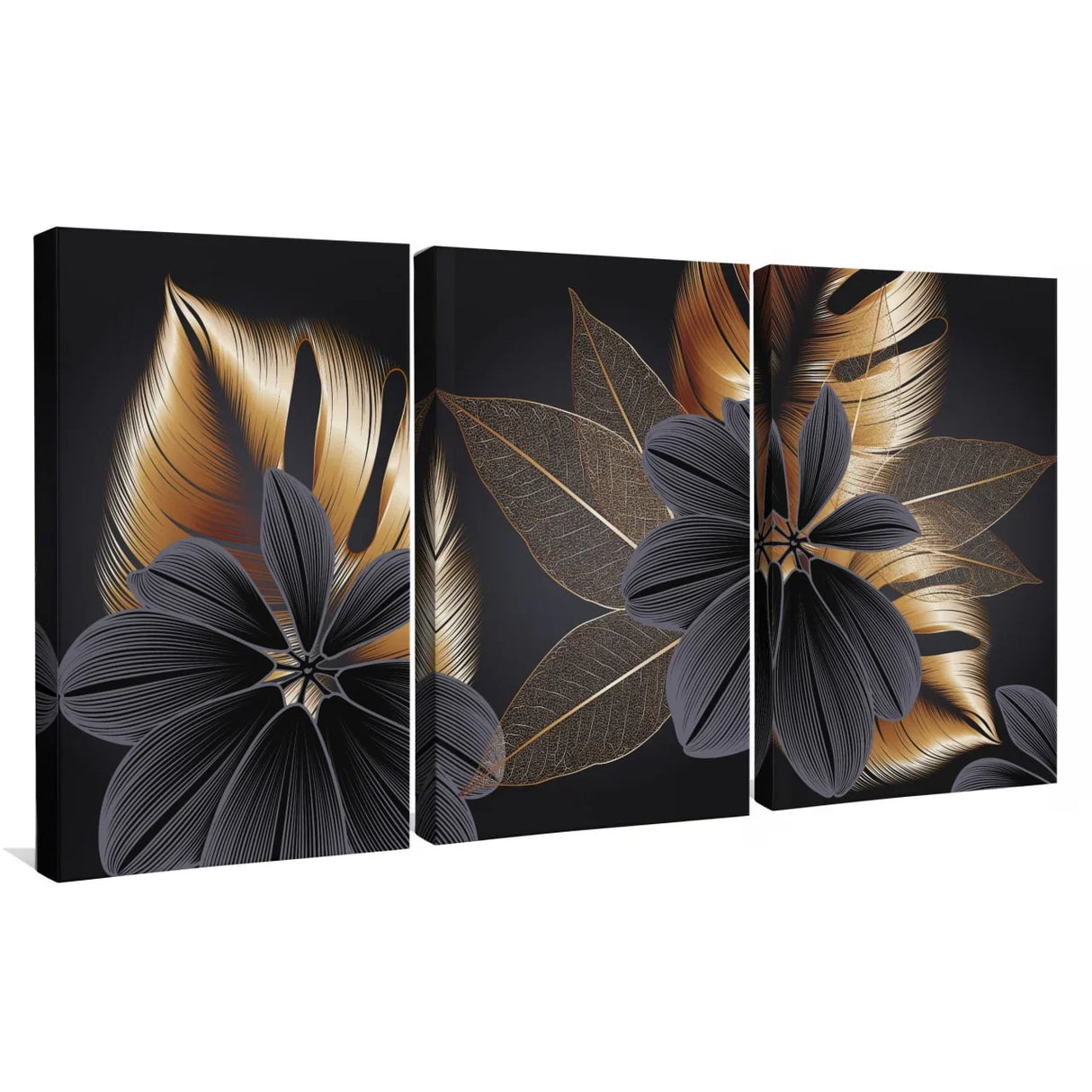 Quadro Stampa su Tela Trio Floreale - CupidoDesign
