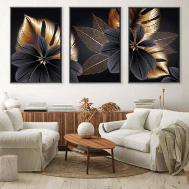 Quadro Stampa su Tela Trio Floreale - CupidoDesign