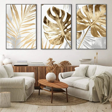 Quadro Stampa su Tela Tropical Gold - CupidoDesign