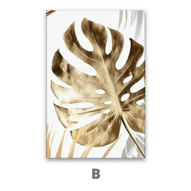Quadro Stampa su Tela Tropical Gold - CupidoDesign