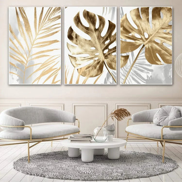 Quadro Stampa su Tela Tropical Gold - CupidoDesign