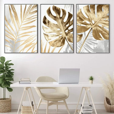 Quadro Stampa su Tela Tropical Gold - CupidoDesign