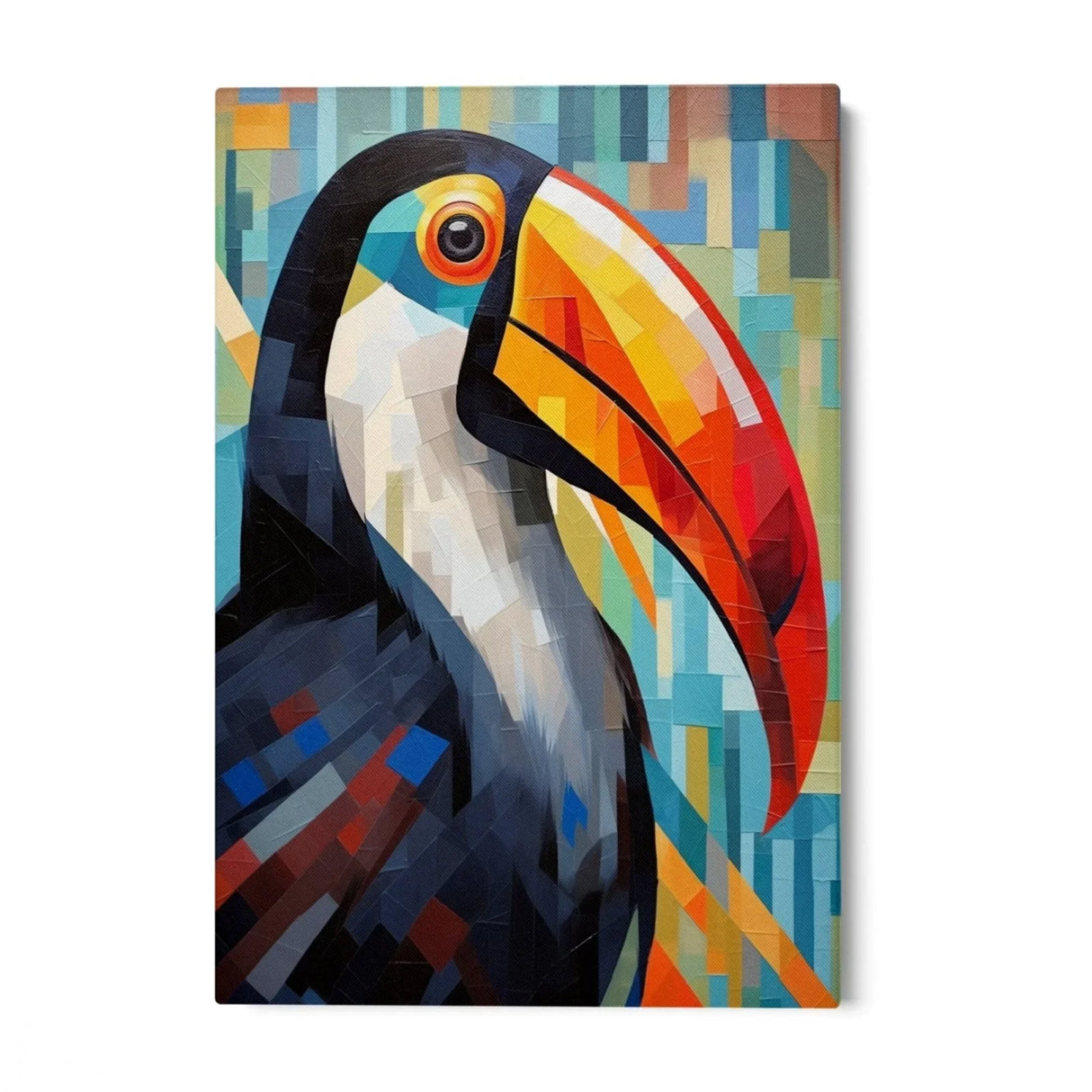 Quadro Stampa su Tela Tucano colorato - CupidoDesign