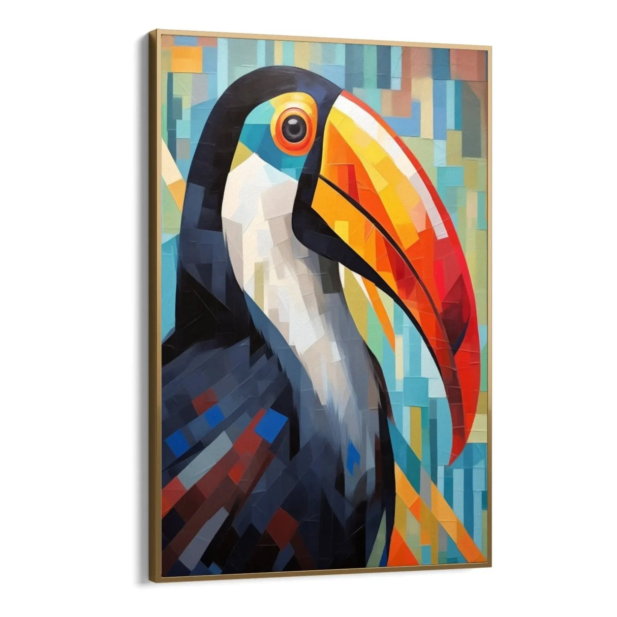 Quadro Stampa su Tela Tucano colorato - CupidoDesign
