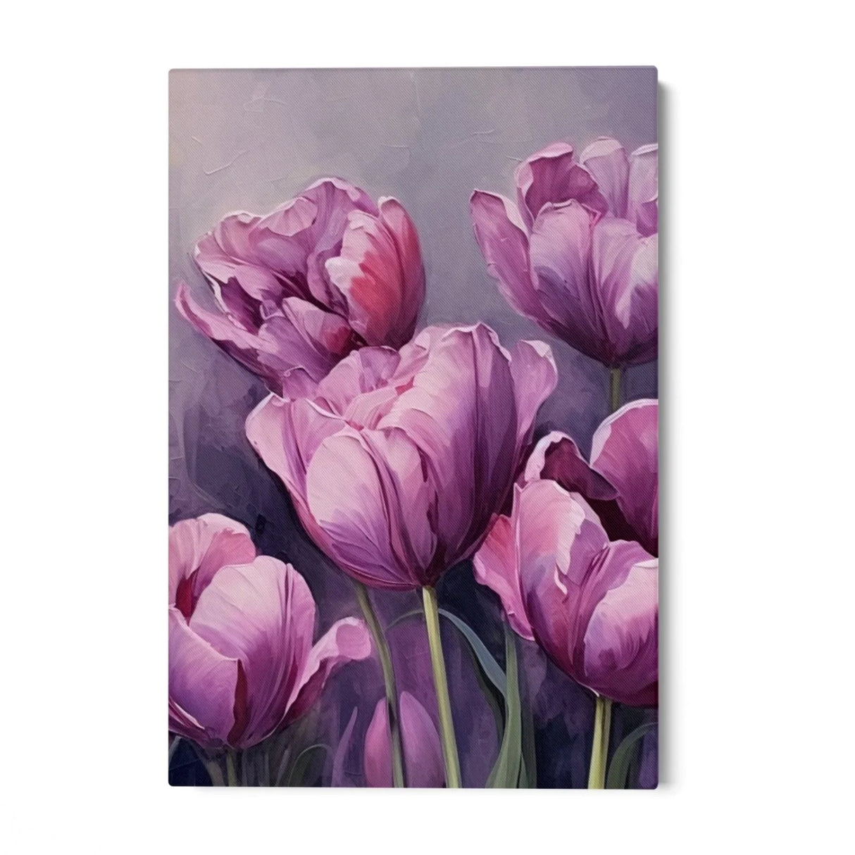 Quadro Stampa su Tela Tulipani viola - CupidoDesign
