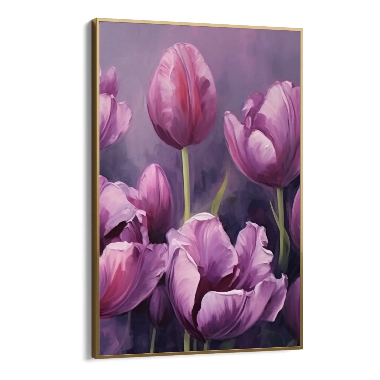 Quadro Stampa su Tela Tulipani viola - CupidoDesign