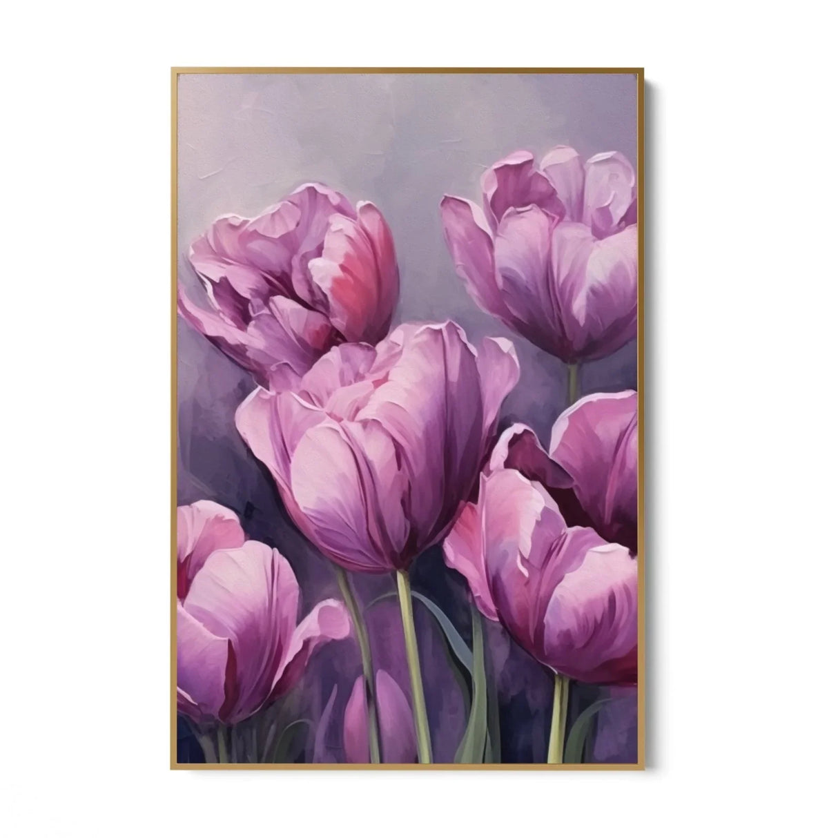 Quadro Stampa su Tela Tulipani viola - CupidoDesign