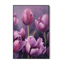 Quadro Stampa su Tela Tulipani viola - CupidoDesign
