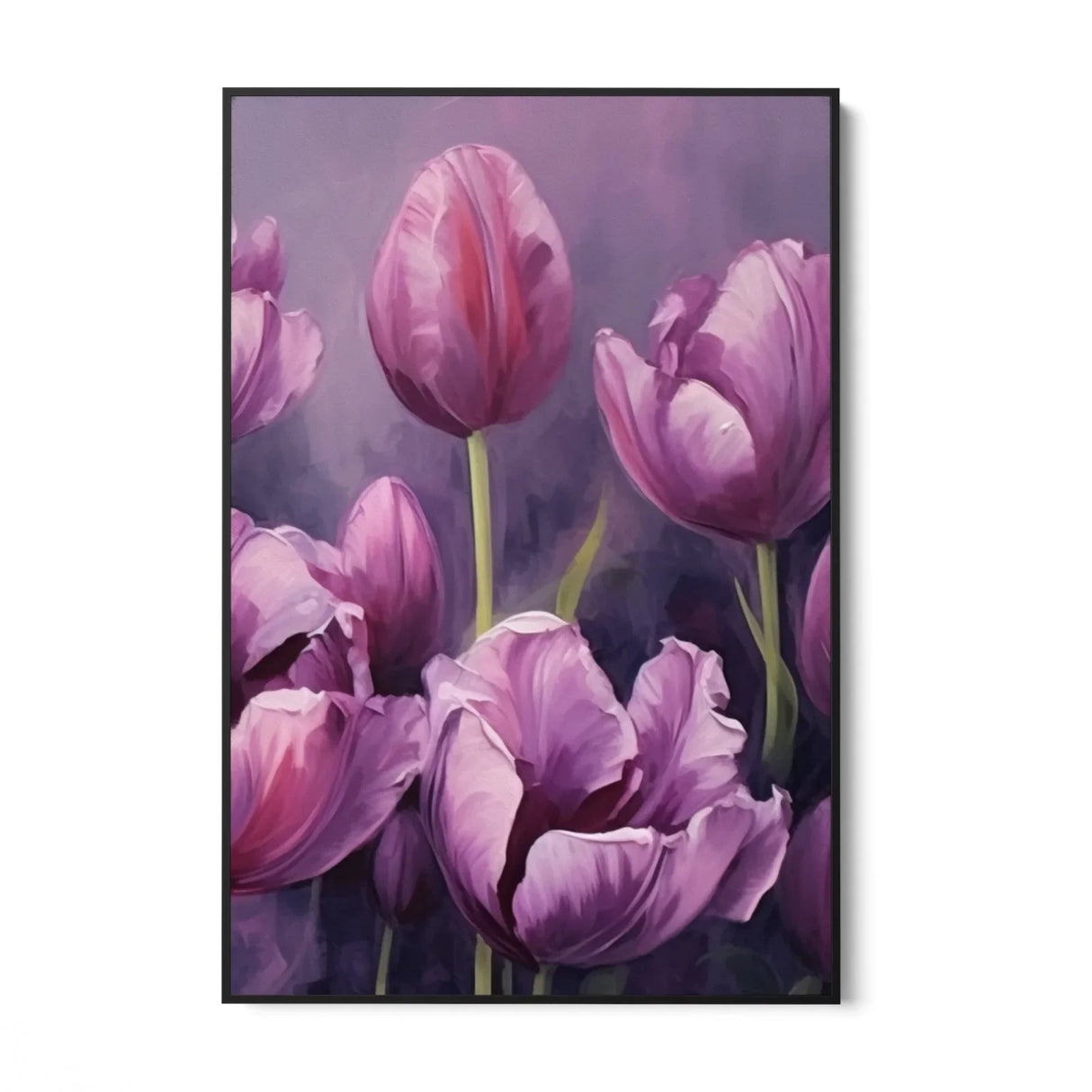 Quadro Stampa su Tela Tulipani viola - CupidoDesign