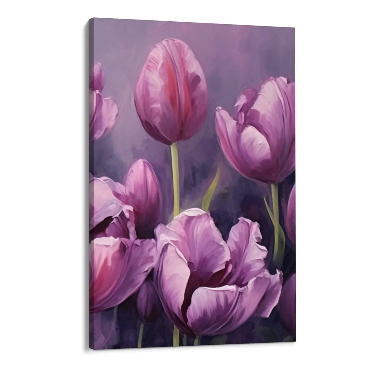 Quadro Stampa su Tela Tulipani viola - CupidoDesign