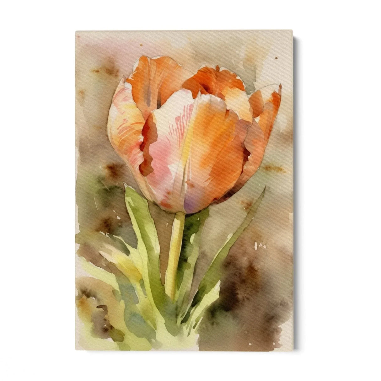 Quadro Stampa su Tela Tulipano Acquarello - CupidoDesign