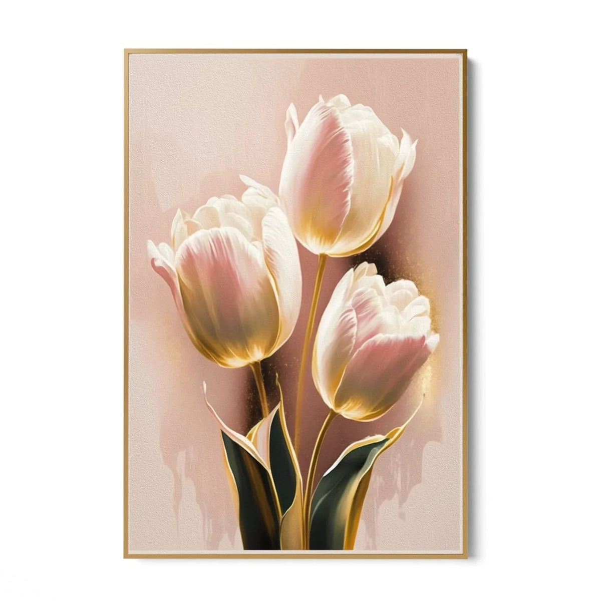 Quadro Stampa su Tela Tulipano Delicato - CupidoDesign