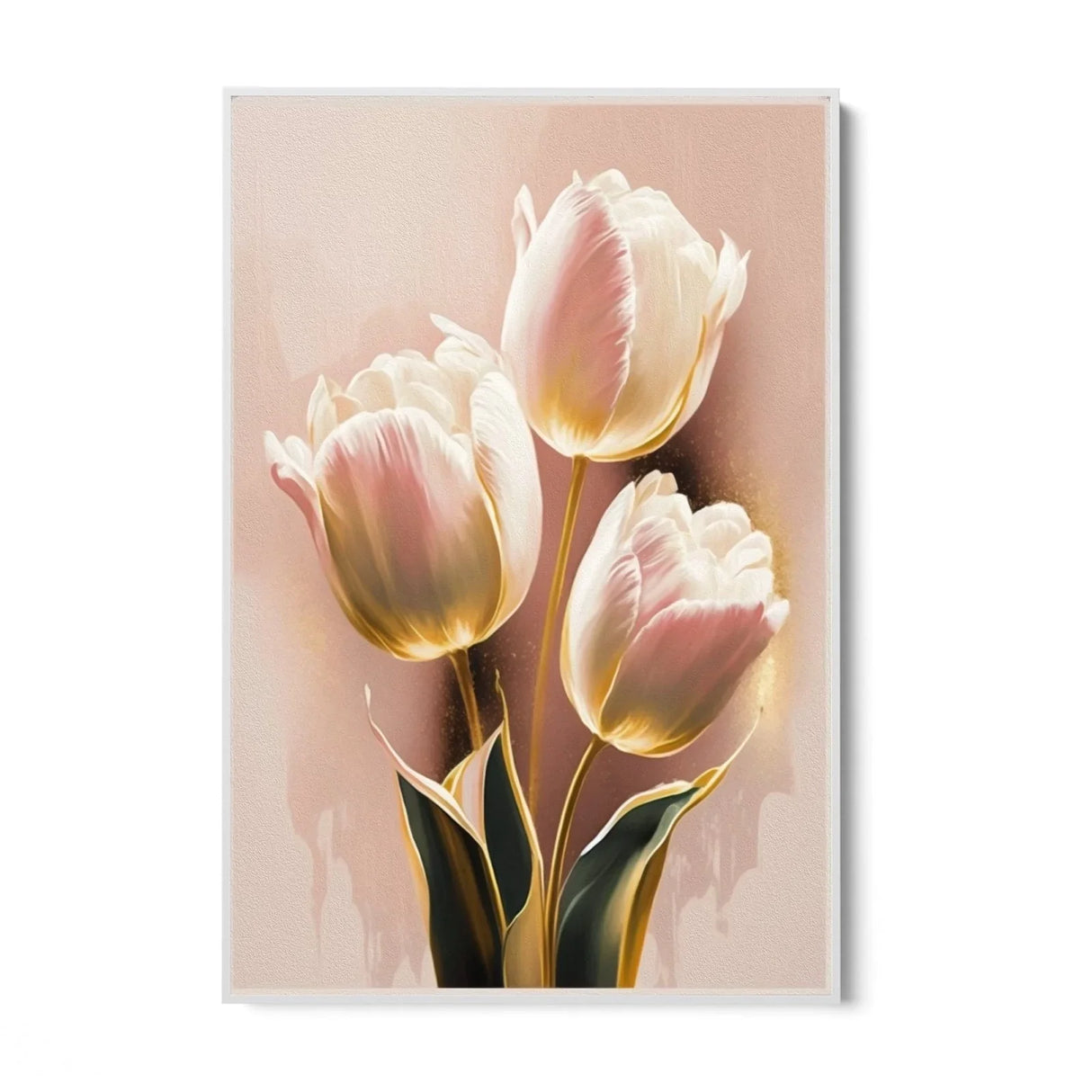 Quadro Stampa su Tela Tulipano Delicato - CupidoDesign