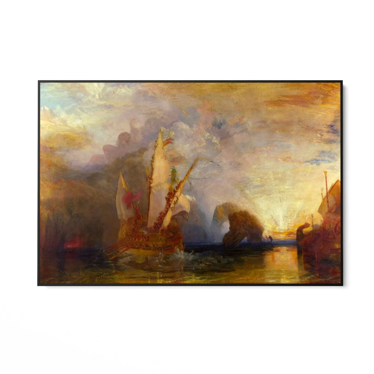 Quadro Stampa su Tela Ulisse schernisce polifemo, William Turner - CupidoDesign