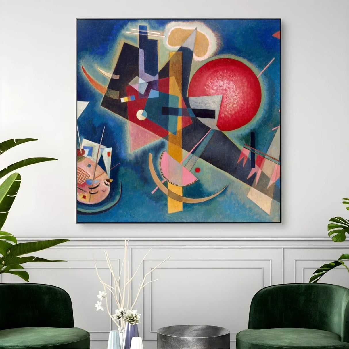 Quadro Stampa su Tela Utopia in Blu, Wassily Kandinsky - CupidoDesign