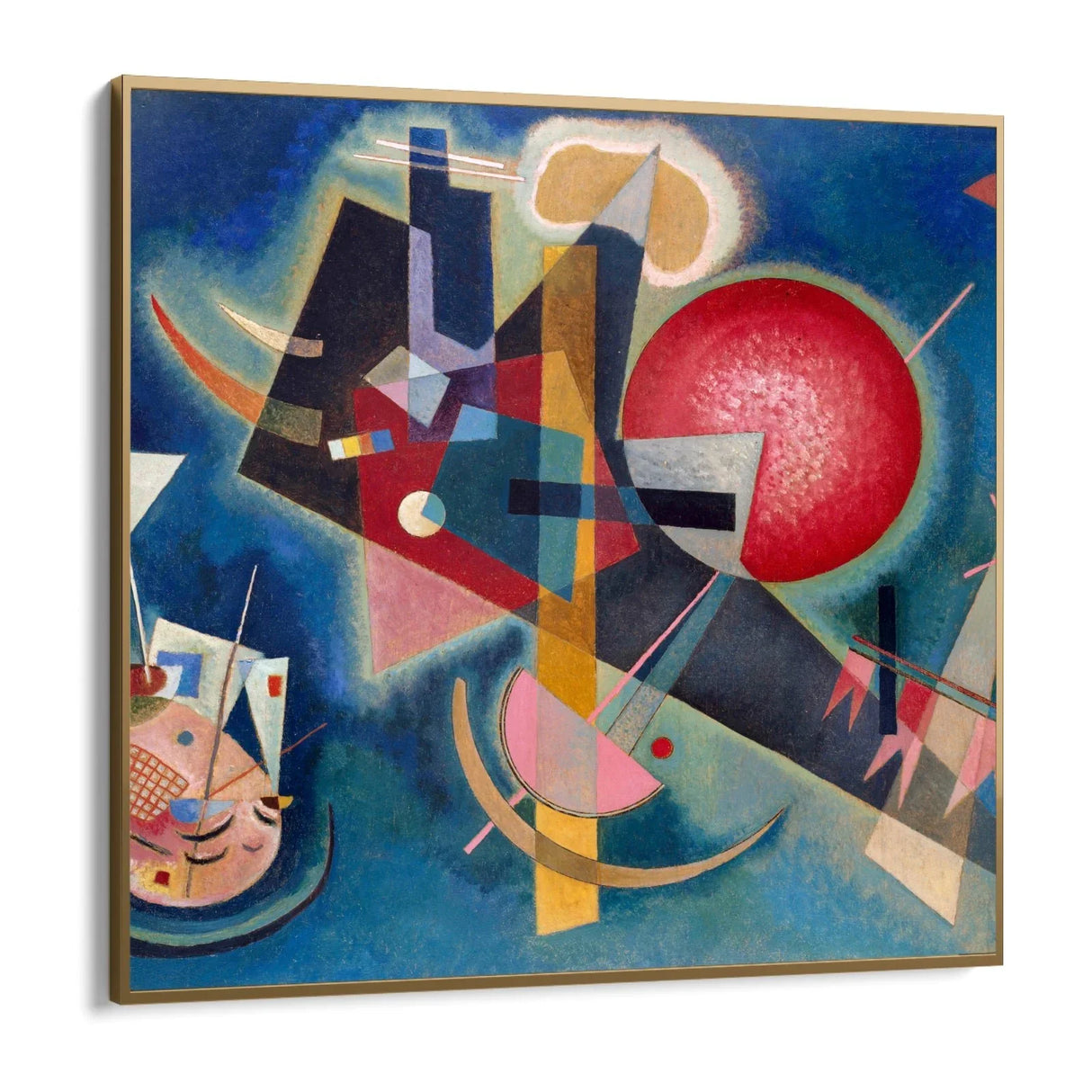 Quadro Stampa su Tela Utopia in Blu, Wassily Kandinsky - CupidoDesign