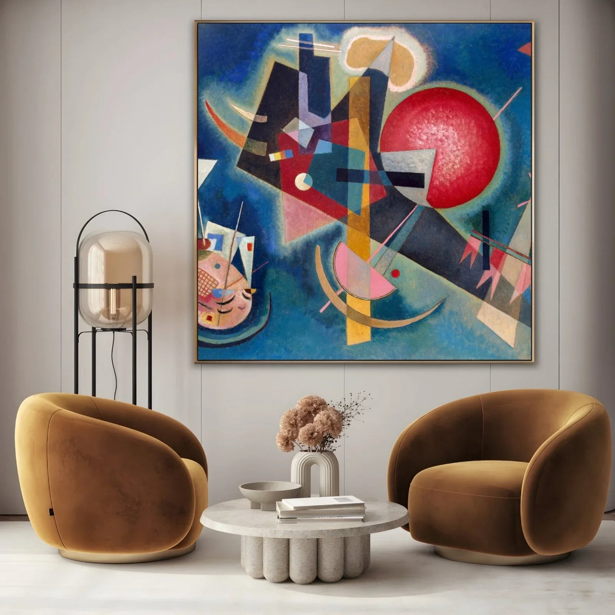 Quadro Stampa su Tela Utopia in Blu, Wassily Kandinsky - CupidoDesign