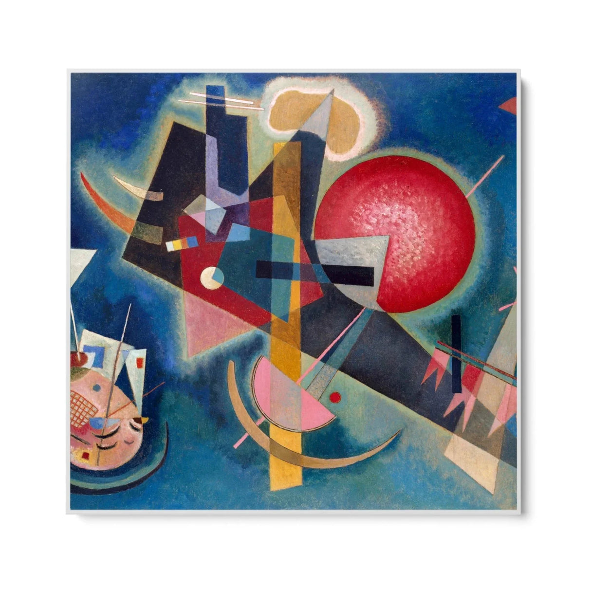 Quadro Stampa su Tela Utopia in Blu, Wassily Kandinsky - CupidoDesign