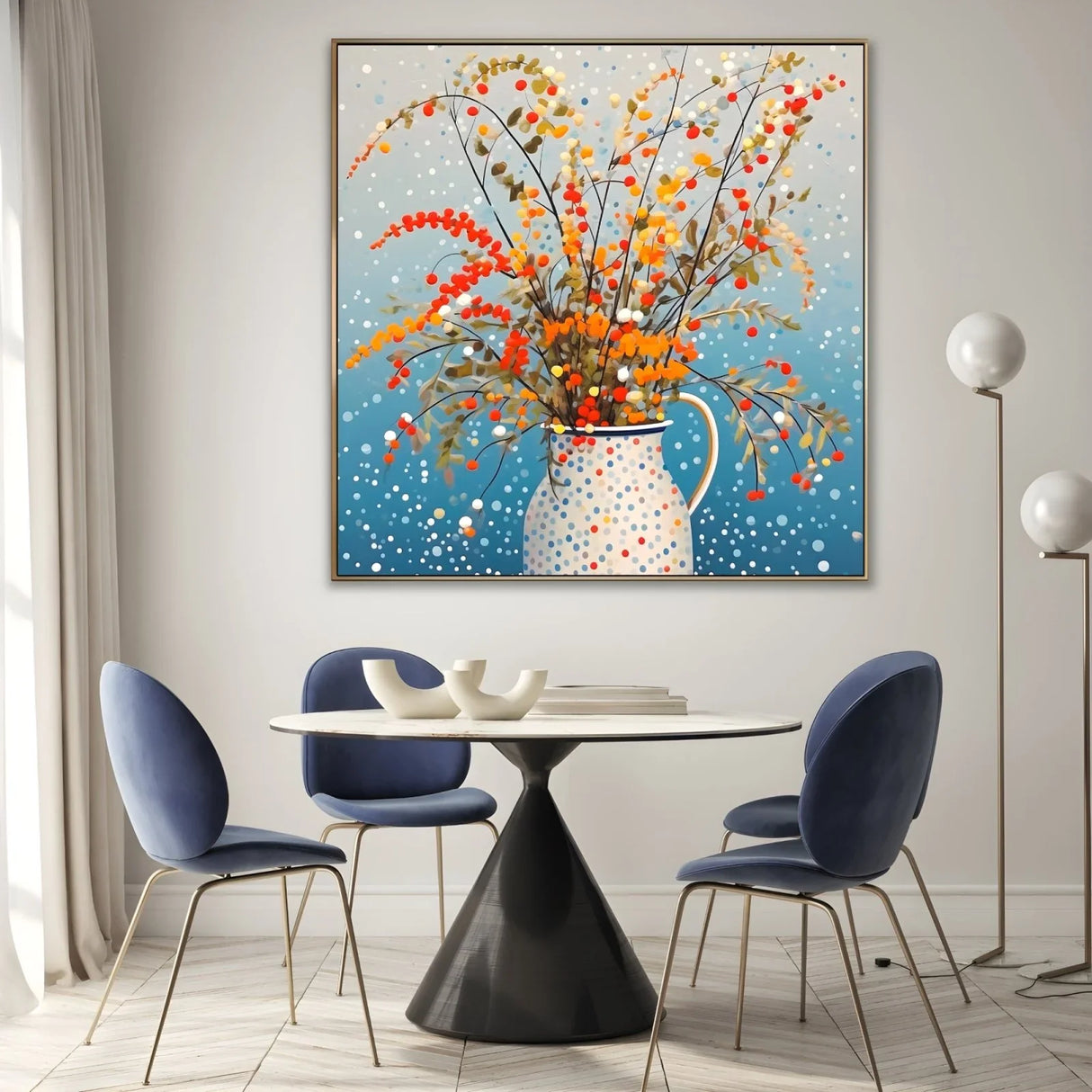 Quadro Stampa su Tela Vaso fiorito - CupidoDesign
