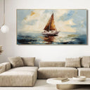 Quadro Stampa su Tela Vela in solitaria - CupidoDesign