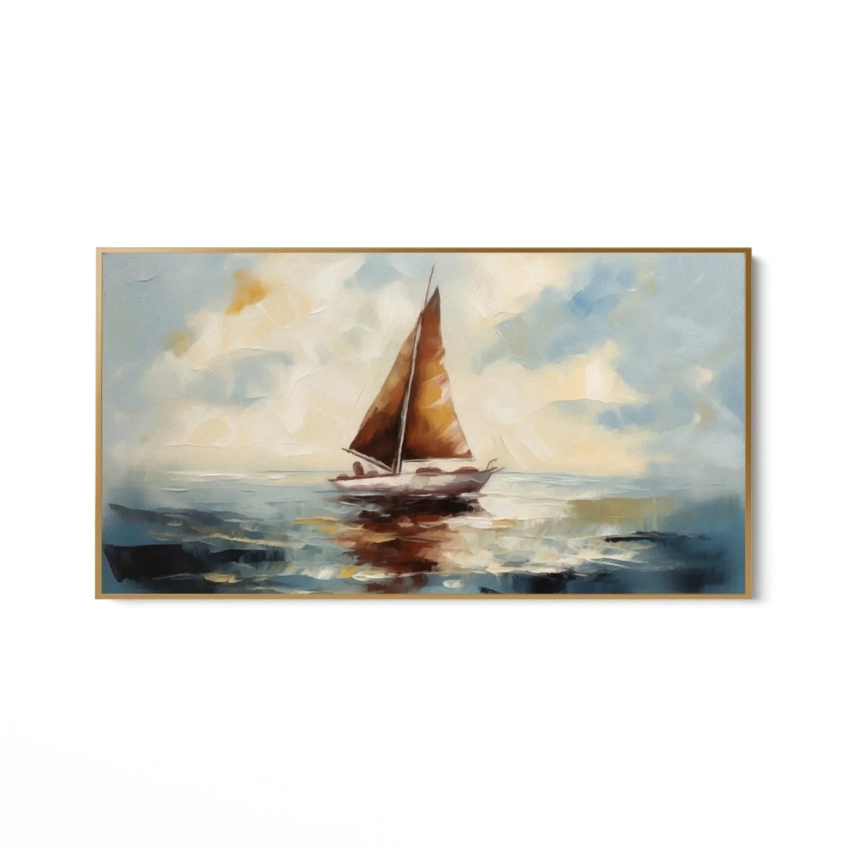 Quadro Stampa su Tela Vela in solitaria - CupidoDesign