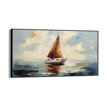 Quadro Stampa su Tela Vela in solitaria - CupidoDesign