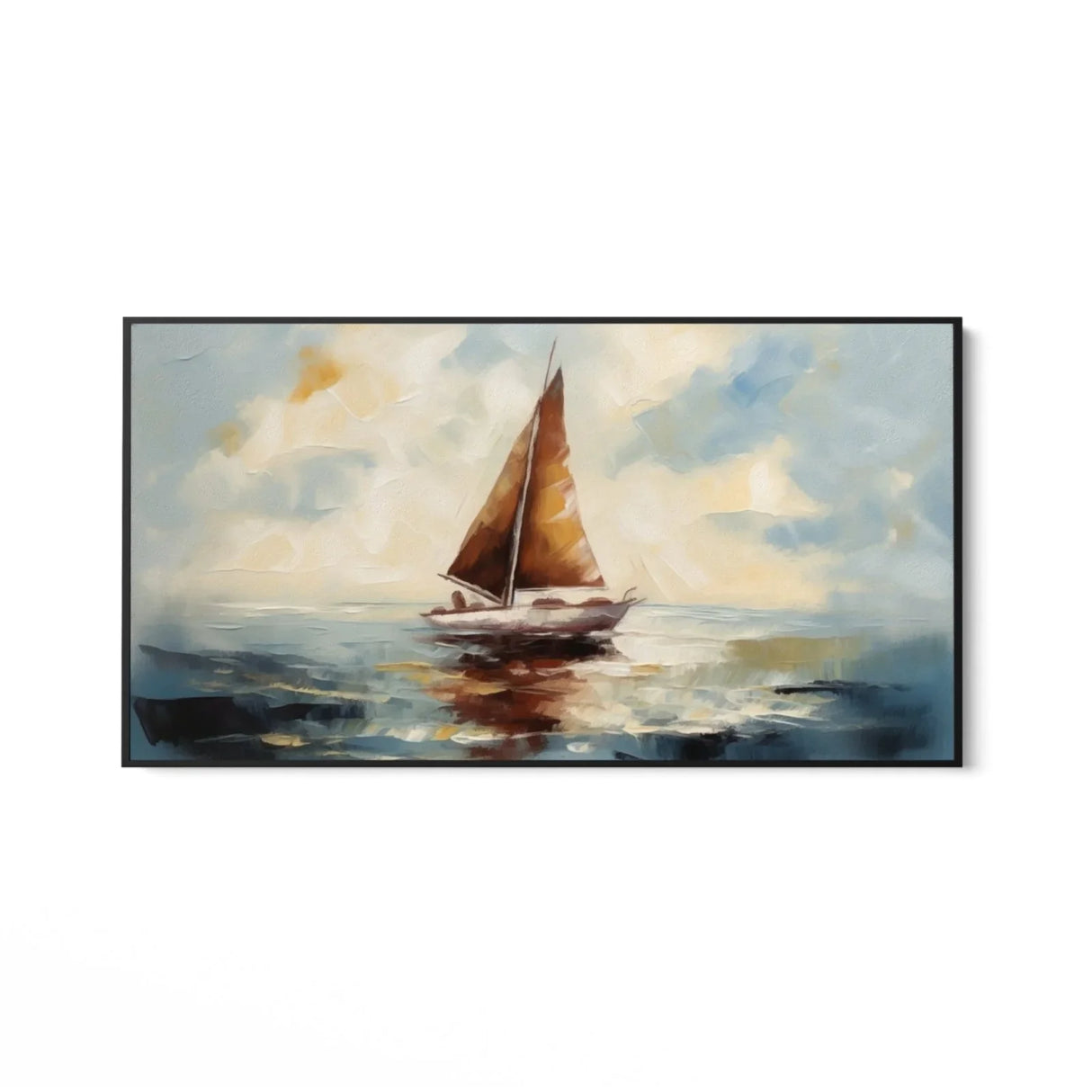 Quadro Stampa su Tela Vela in solitaria - CupidoDesign