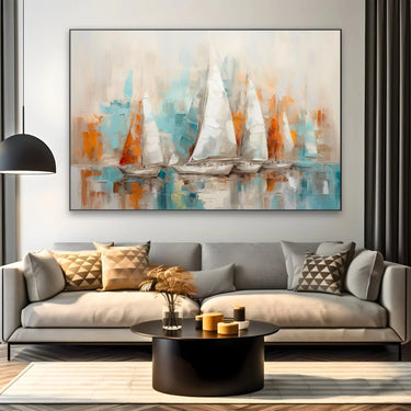 Quadro Stampa su Tela Vele astratte - CupidoDesign