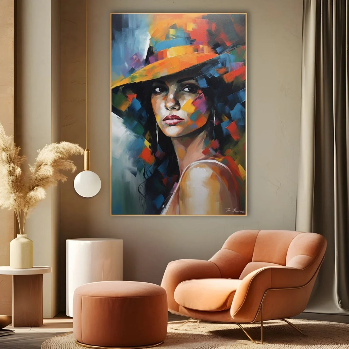 Quadro Stampa su Tela Velo di emozioni - CupidoDesign