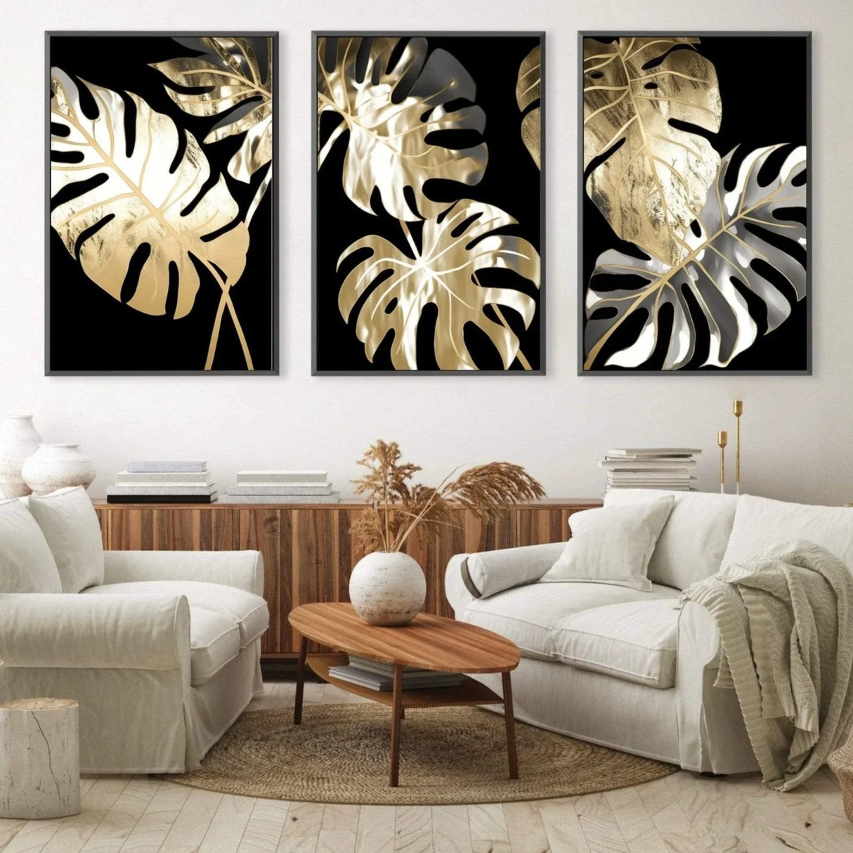 Quadro Stampa su Tela Venature D'oro - CupidoDesign
