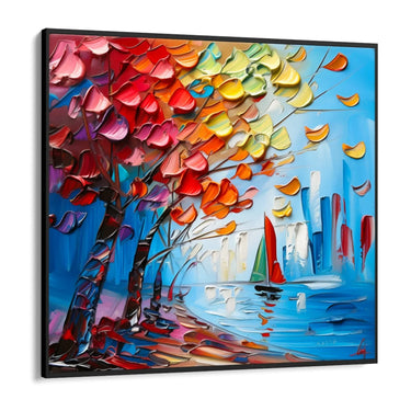 Quadro Stampa su Tela Vento d’Autunno - CupidoDesign