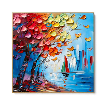 Quadro Stampa su Tela Vento d’Autunno - CupidoDesign