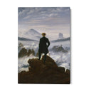 Quadro Stampa su Tela Viandante sul Mare di Nebbia, Friedrich - CupidoDesign