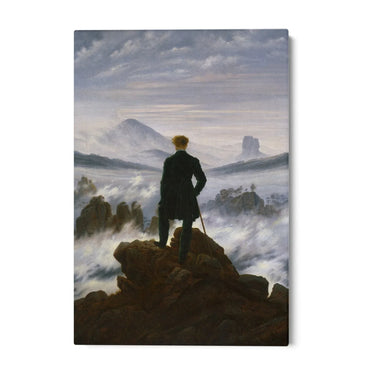 Quadro Stampa su Tela Viandante sul Mare di Nebbia, Friedrich - CupidoDesign