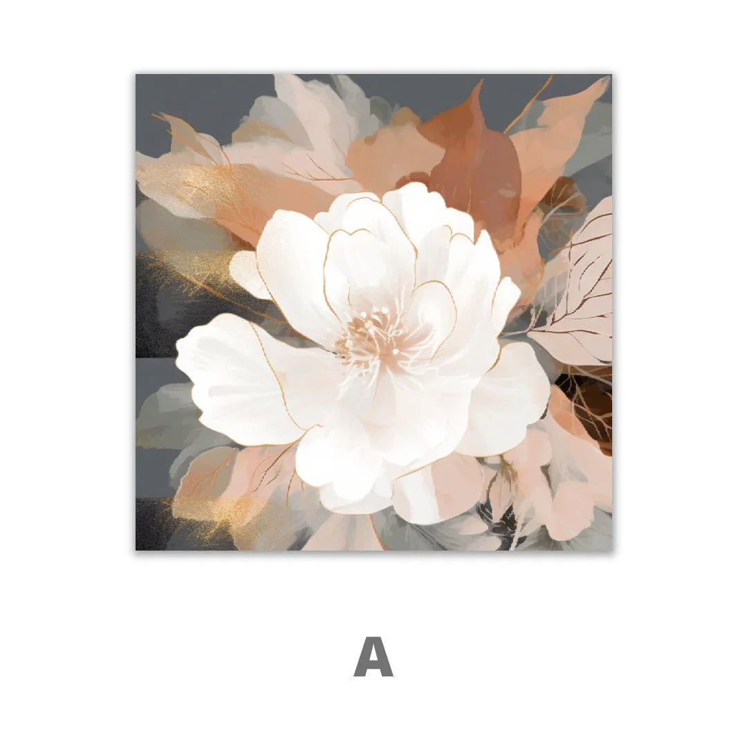 Quadro Stampa su Tela Vibrazioni Floreali - CupidoDesign