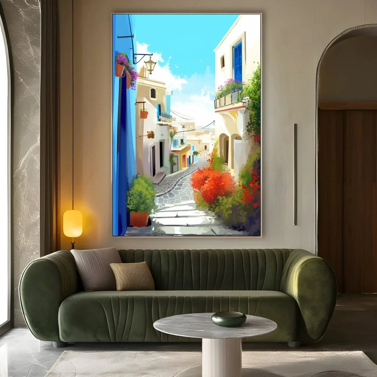 Quadro Stampa su Tela Vicolo italiano - CupidoDesign