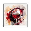 Quadro Stampa su Tela Vino Astratto - CupidoDesign