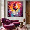 Quadro Stampa su Tela Vino Colorato - CupidoDesign