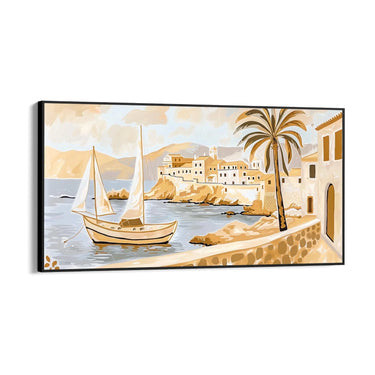Quadro Stampa su Tela Visione di Alghero - CupidoDesign