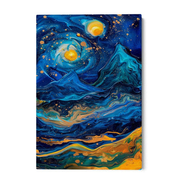 Quadro Stampa su Tela Visioni Blu - CupidoDesign