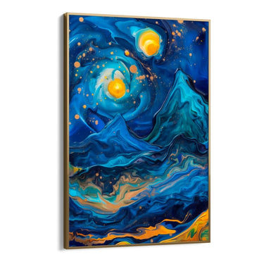 Quadro Stampa su Tela Visioni Blu - CupidoDesign