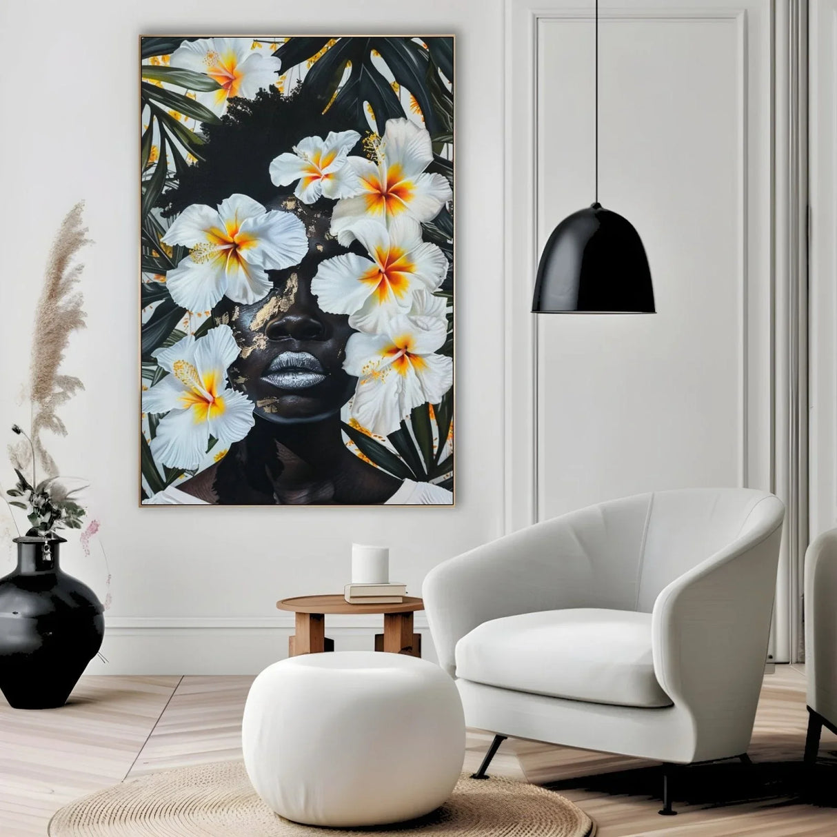Quadro Stampa su Tela Visioni di Ébano - CupidoDesign