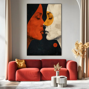 Quadro Stampa su Tela Visioni Intrecciate - CupidoDesign